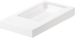 Изображение Коробка для шоколадной плитки белая, 180*90*17 мм