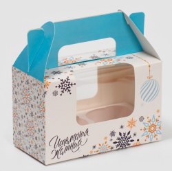 Изображение Коробка на 2 капкейка «Исполнения желаний», 16 × 10 × 8 см