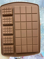 Изображение Форма силиконовая для шоколада «Плитки микс 6 в 1»