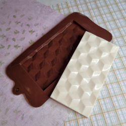Изображение Форма силиконовая для шоколада «Плитка абстракция»