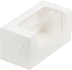 Изображение Коробка белая для кекса 200*100*100 мм