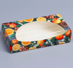 Изображение Коробка для сладостей «Мандарины», 20 x 10 x 5 см
