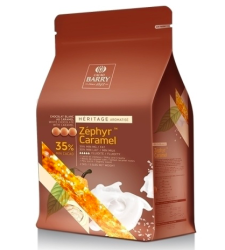 Изображение Шоколад белый с карамелью Zephyr Caramel 35%, Cacao Barry 100 гр