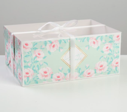 Изображение Коробка на 6 капкейков «Для тебя», 23 × 16 × 10 см