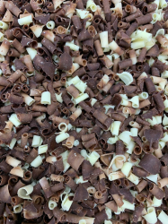 Изображение Смесь шоколада и белого шоколада Callebaut завитки (стружка), 50 гр