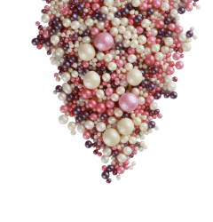 Изображение Драже зерновое №112 жемчуг(серебро,сирен,розовый), 50 гр