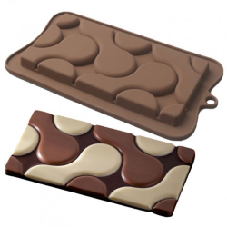 Изображение Молд для шоколада "Плитка гипноз"