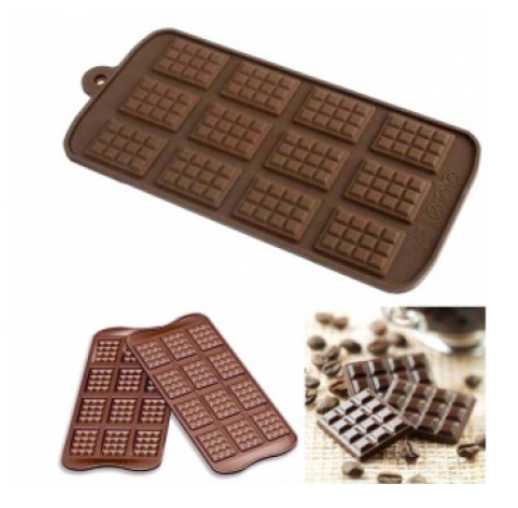 Изображение Молд мини плитки шоколада 12 ячеек