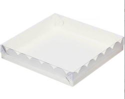 Изображение Коробка для пряников и печенья 15,5*15,5*3,5 см, белая