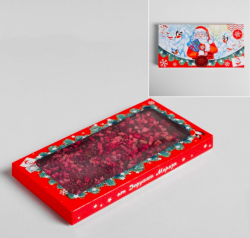 Изображение Коробка для шоколада «Письмо от Дедушки Мороза», с окном, 17,3 × 8,8 × 1,5 см