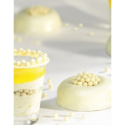Изображение Шоколадные белые шарики с хрустящим слоем Callebaut, 50 гр