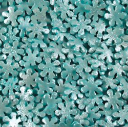 Изображение Посыпка "Снежинки голубые перламутровые", 0,75 кг
