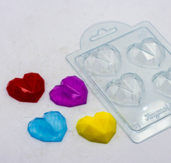 Изображение Форма пластиковая Сердце алмазное мини