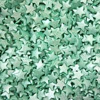 Изображение Посыпка Звезды зеленые перламутровые, 50 гр