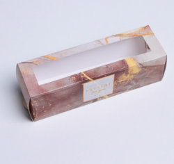 Изображение Коробка для макарун «Present», 18 х 5.5 х 5.5 см